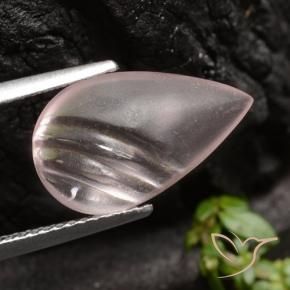 Morganita Rosado coral natural de 4.35 ct, En forma de pera, Transparente