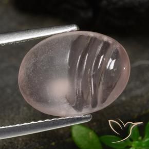 Morganita Rosado coral claro natural de 4.09 ct, Ovalada, Transparente