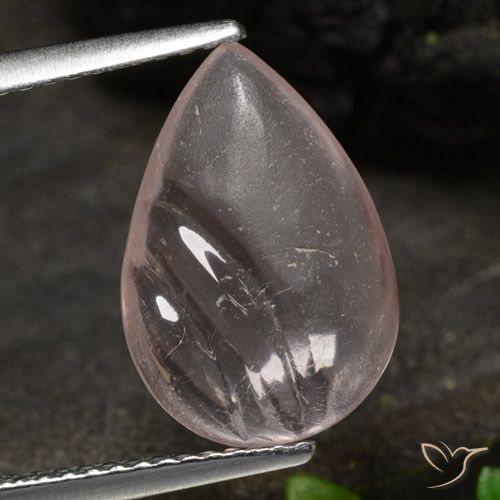 3.48ct Natural Tono rosado rosa Morganita, En forma de pera, Transparente
