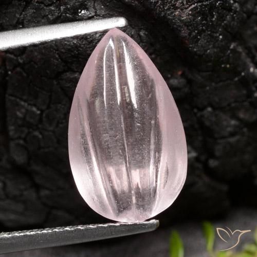4.47ct Natural Rosa rosado Morganita, En forma de pera, Transparente