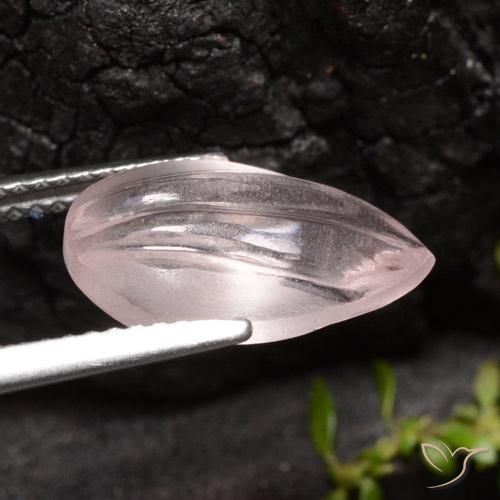 Morganita Rosa rosado natural de 4.47 ct, En forma de pera, Transparente
