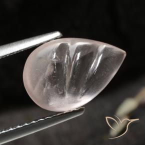 Morganita Rosado claro medio natural de 2.74 ct, En forma de pera, Transparente