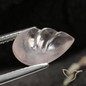 Morganita Rosado claro medio natural de 2.74 ct, En forma de pera, Transparente
