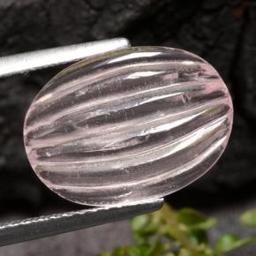 Morganita Tono rosado coral natural de 3.88 ct, Corte Óvalo, Transparente