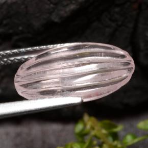 Morganita Tono rosado coral natural de 3.88 ct, Corte Óvalo, Transparente