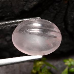 Morganita rosa claro natural de 5,65 ct, corte redondo, transparente