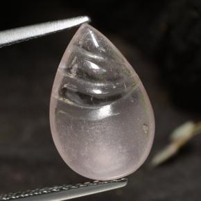 Morganita Rosado claro natural de 3.60 ct, En forma de pera, Transparente