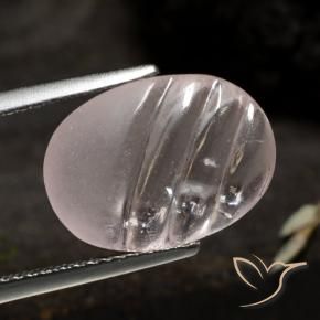 Morganita Sin Color natural de 4.17 ct, Ovalada, Transparente