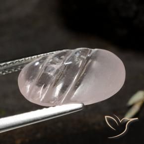 Morganita Sin Color natural de 4.17 ct, Ovalada, Transparente