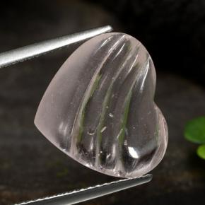 Morganita Tono rosado coral natural de 6.23 ct, Forma de corazón, Transparente