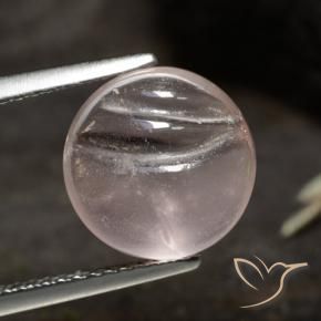 Morganita Rosado claro medio natural de 4.57 ct, Redondo, Transparente