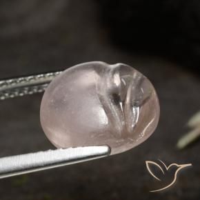 Morganita Rosado claro medio natural de 4.57 ct, Redondo, Transparente