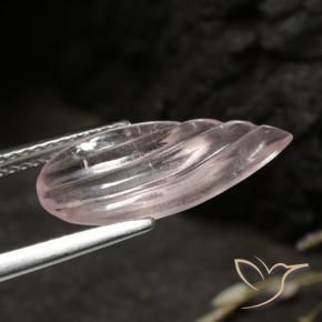 Morganita Tono rosado coral natural de 3.05 ct, En forma de pera, Transparente