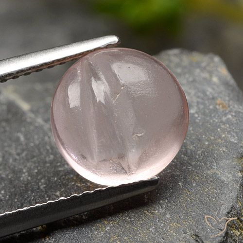 3.67ct Natural Rosado coral claro Morganita, Redondo, Transparente