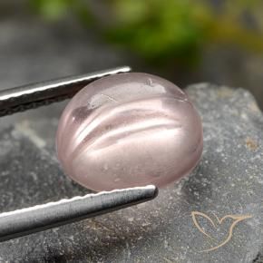 Morganita Rosado coral claro natural de 3.67 ct, Redondo, Transparente