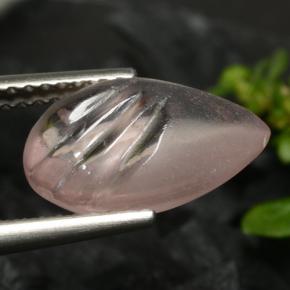 Morganita rosa natural de 3,25 ct, en forma de pera, transparente