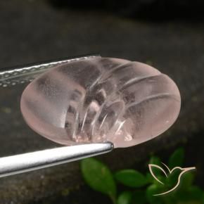Morganita Rosado medio natural de 5.45 ct, Ovalada, Transparente