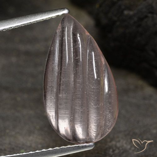 3.74ct Natural Tono rosado rosa Morganita, En forma de pera, Transparente
