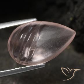 Morganita Rosado claro medio natural de 5.70 ct, En forma de pera, Transparente