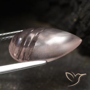 Morganita Rosado claro medio natural de 5.70 ct, En forma de pera, Transparente