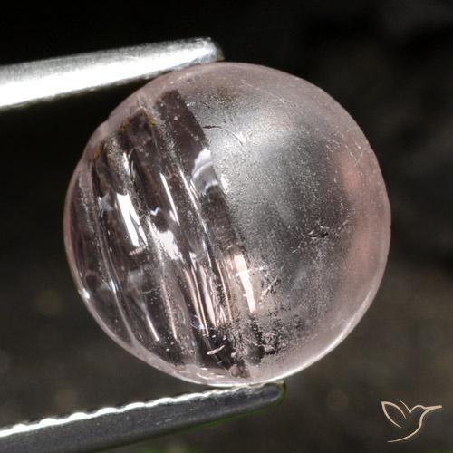 3.03ct Natural Rosado claro medio Morganita, Redondo, Transparente
