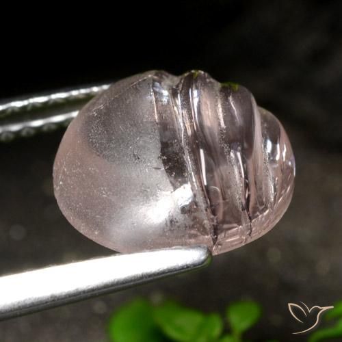 Morganita Rosado claro medio natural de 3.03 ct, Redondo, Transparente