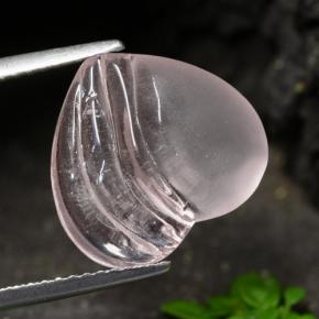 Morganita Tono rosado coral natural de 4.95 ct, Forma de corazón, Transparente