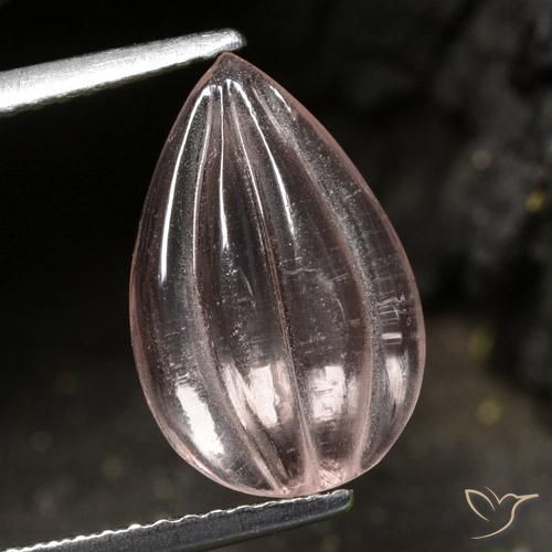 2.74ct Natural Rosado claro Morganita, En forma de pera, Transparente
