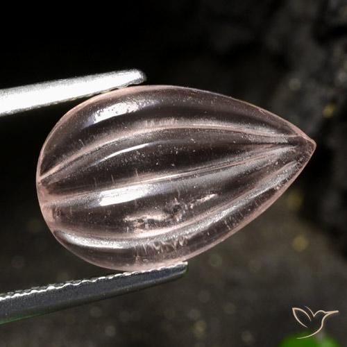 Morganita Rosado claro natural de 2.74 ct, En forma de pera, Transparente
