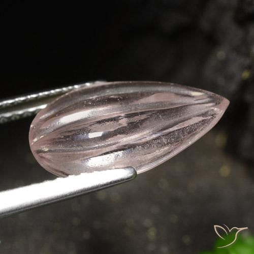 Morganita Rosado claro natural de 2.74 ct, En forma de pera, Transparente