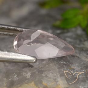 Morganita Rosado flamingo natural de 0.77 ct, En forma de pera, VVS-VS