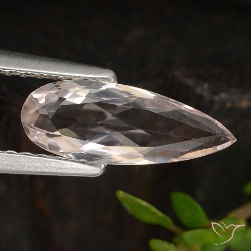 0.85ct Natural Rosado muy claro Morganita, En forma de pera, VVS-VS