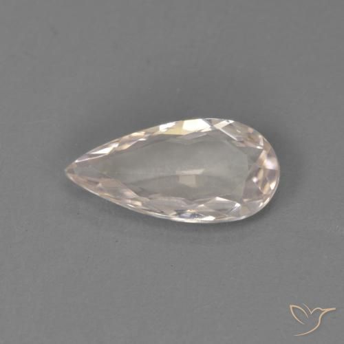 0.66ct Natural Rosado flamingo Morganita, En forma de pera, VVS