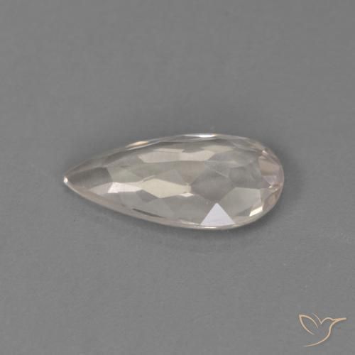 Morganita Rosado flamingo natural de 0.66 ct, En forma de pera, VVS