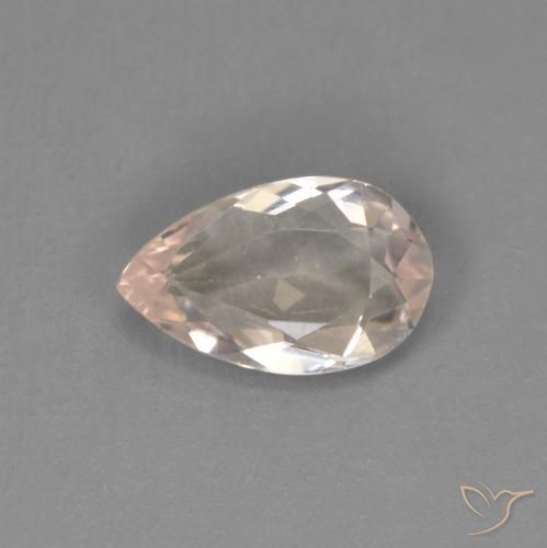 0.58ct Natural Rosado muy claro Morganita, En forma de pera, VVS