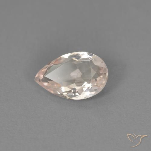 0.70ct Natural Rosado medio Morganita, En forma de pera, VVS-VS
