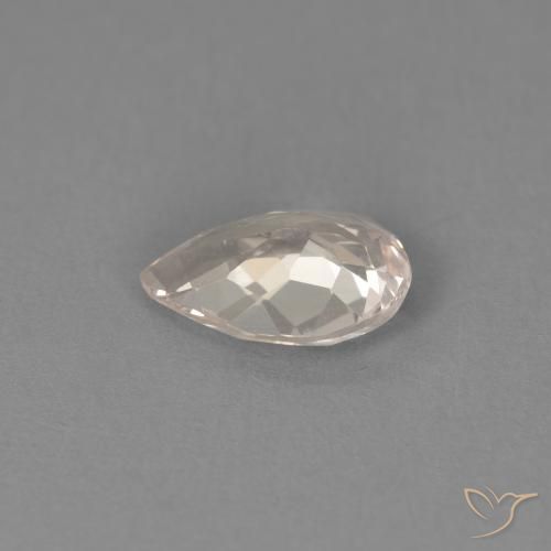 Morganita Rosado medio natural de 0.70 ct, En forma de pera, VVS-VS