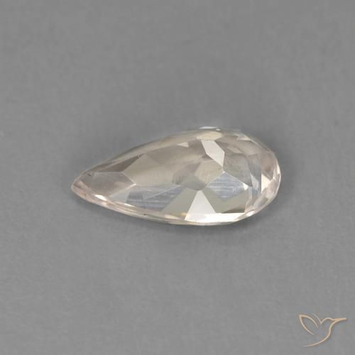 Morganita Rosado medio natural de 0.67 ct, En forma de pera, VVS-VS