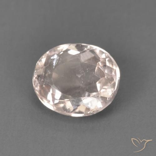 0.92ct Natural Rosado flamingo morganita, Ovalada, VS