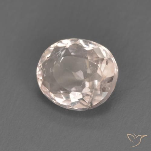 Morganita Rosado flamingo natural de 0.92 ct, Ovalada, VS