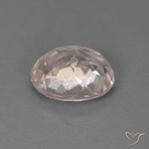 Morganita Rosado flamingo natural de 0.92 ct, Ovalada, VS