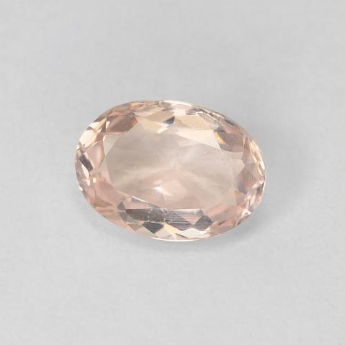 Morganita rosa natural de 0,87 ct, corte óvalo, VS