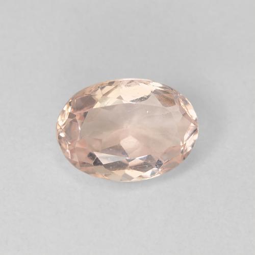 Morganita rosa natural de 0,87 ct, corte óvalo, VS