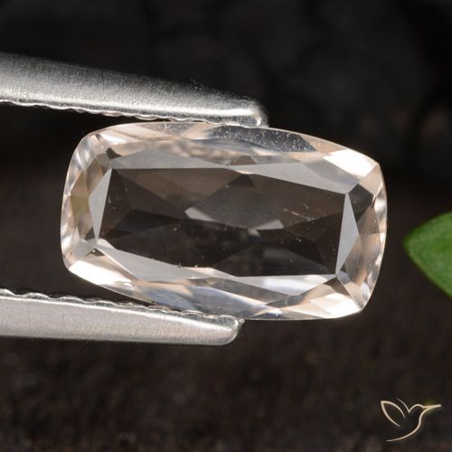0.80ct Natural Rosado medio Morganita, Forma Cojín, VVS-VS