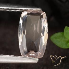 Morganita Rosado medio natural de 0.80 ct, Forma Cojín, VVS-VS