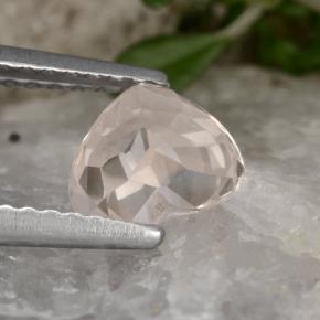 Morganita rosa natural de 0,89 ct, forma de corazón, VVS-VS