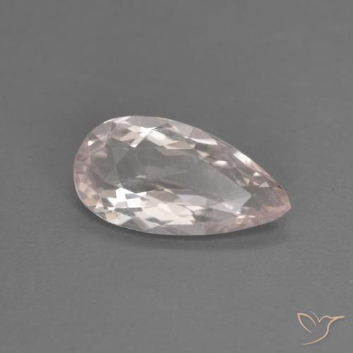 0.98ct Natural Rosado claro Morganita, En forma de pera, VVS-VS