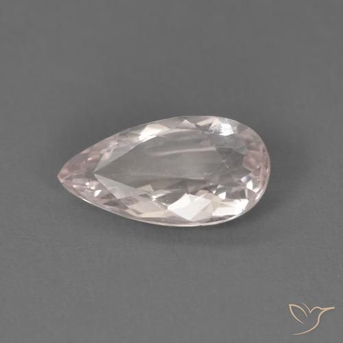 Morganita Rosado claro natural de 0.98 ct, En forma de pera, VVS-VS