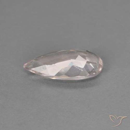 Morganita Rosado flamingo natural de 0.97 ct, En forma de pera, VVS-VS