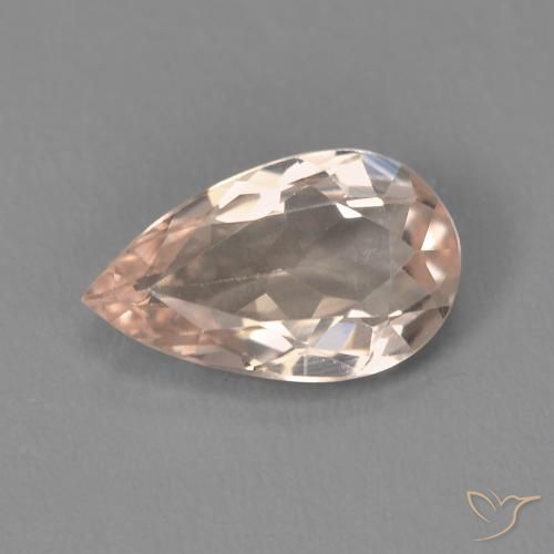 0.93ct Natural Rosado salmón morganita, En forma de pera, VVS